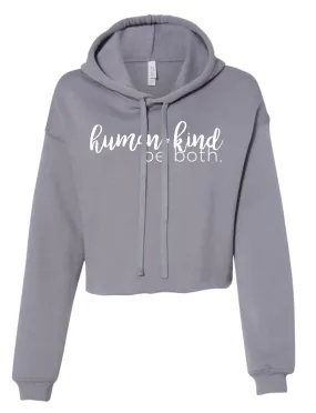 Human Kind Ladies Cropped Hooded Sweatshirt