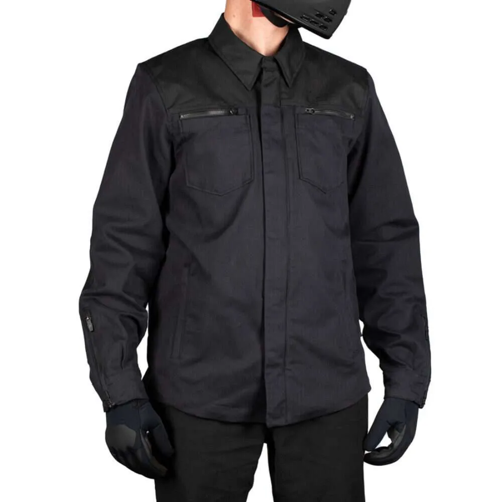 Icon Men's Upstate Canvas CE Motorcycle Jacket