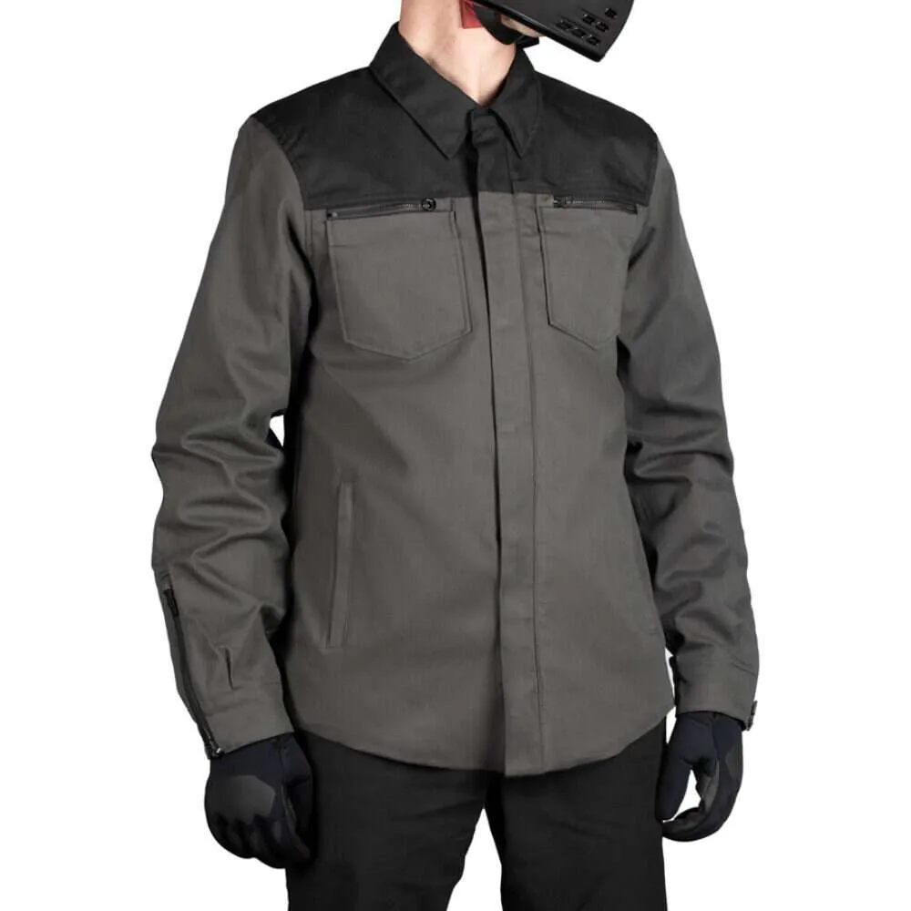 Icon Men's Upstate Canvas CE Motorcycle Jacket