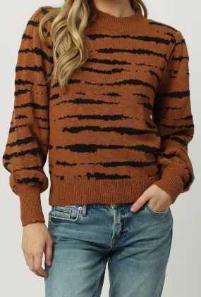 JASMINE LONG SLEEVE SWEATER TIGER