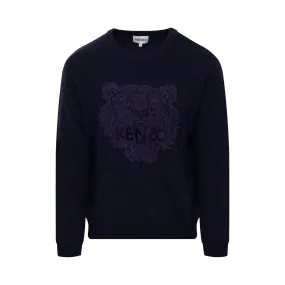 Kenzo Classic Tiger Jumper in Navy Blue