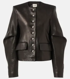 Khaite Darlman leather jacket