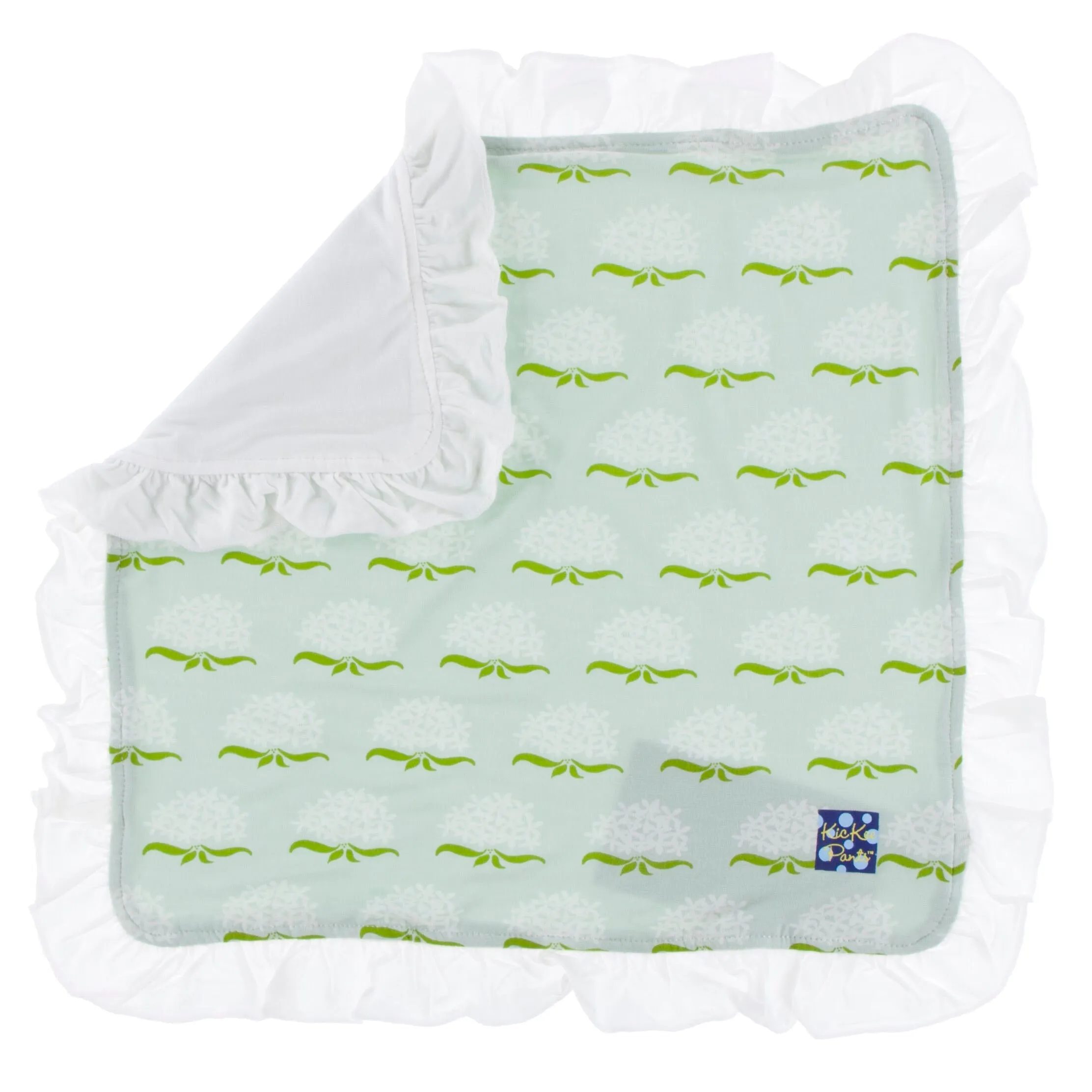 KicKee Pants Print Ruffle Bamboo Lovey - Aloe Ixora