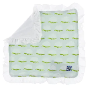 KicKee Pants Print Ruffle Bamboo Lovey - Aloe Ixora
