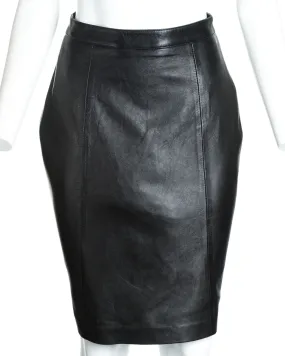 Ladies 25" Leather Skirt