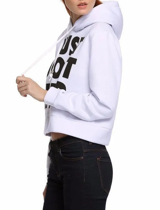 Letter Print Hoodie For Women