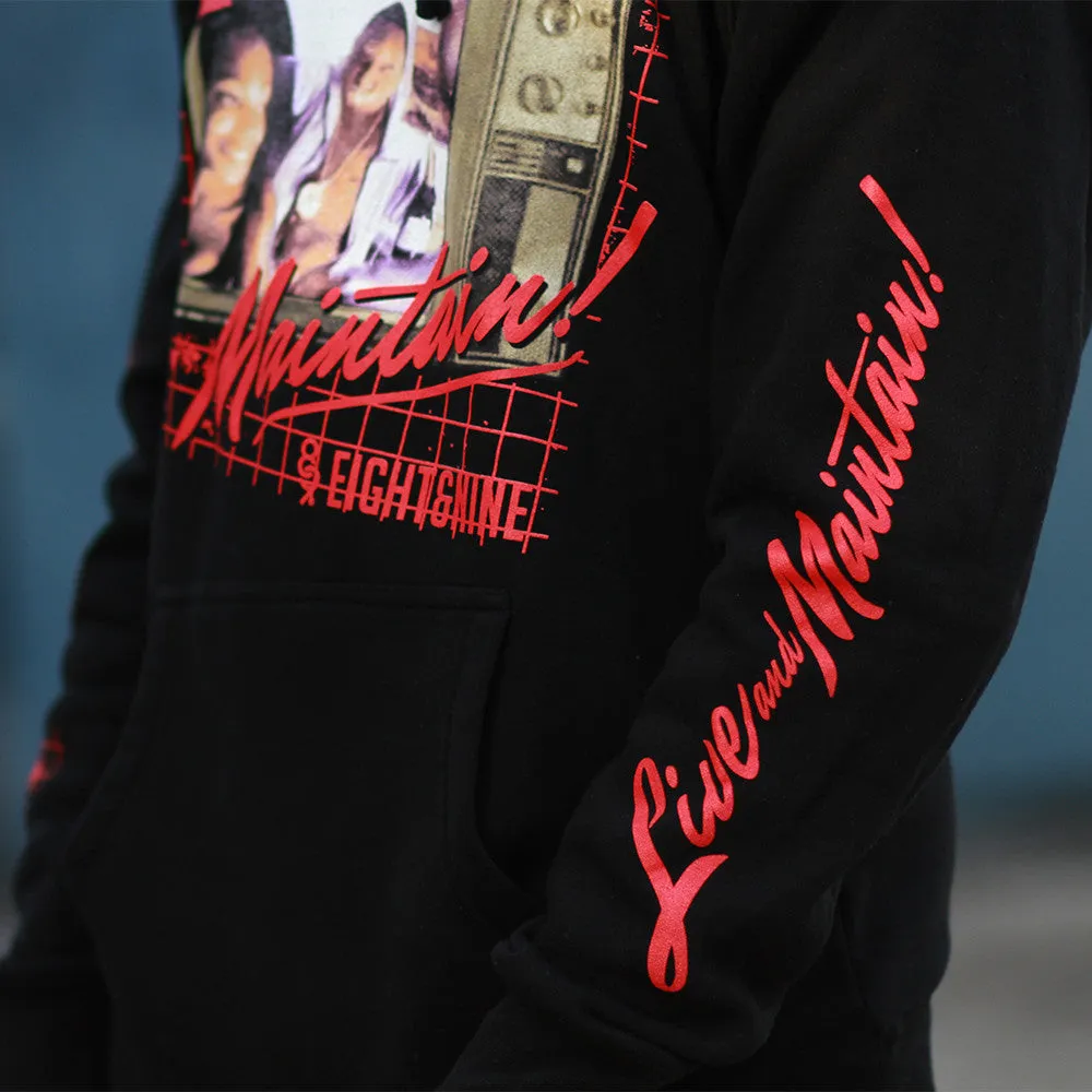 Livin Heavy Hooded Sweatshirt Black