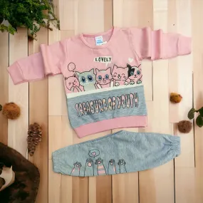 Lovely Pink Grey Winter Pair 2650