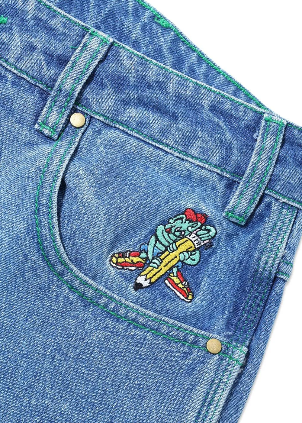 Martian Denim Jeans - Washed Indigo