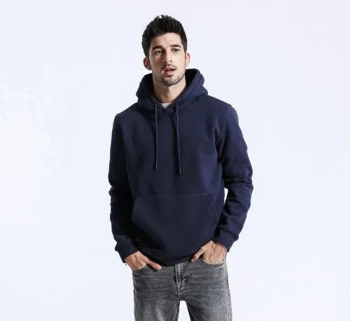 Men's Autumn Casual  Warm Fleece Hoodie | Men's Hooded Sweatshirt