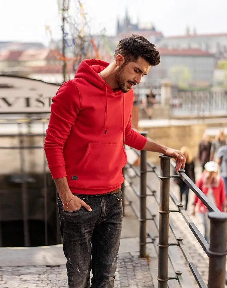Men's Autumn Casual  Warm Fleece Hoodie | Men's Hooded Sweatshirt
