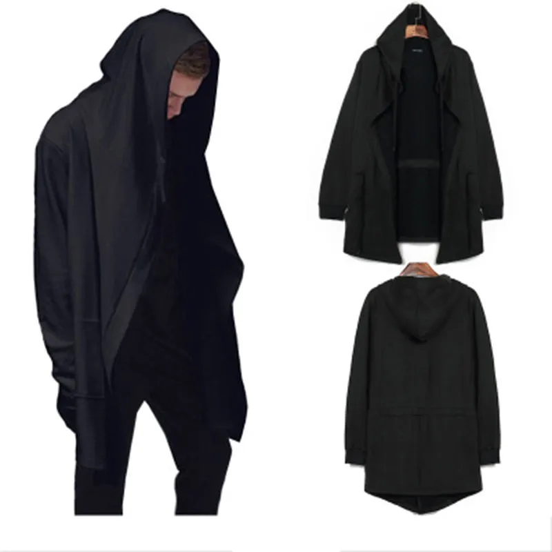 Men's Autumn Long Hooded Sweatshirt