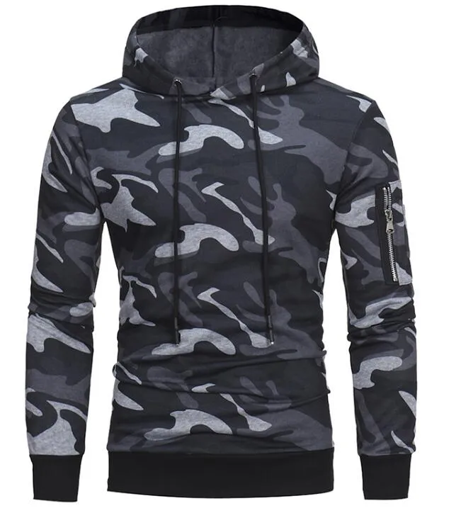 Men's Autumn Long Sleeved Hooded Sweatshirt