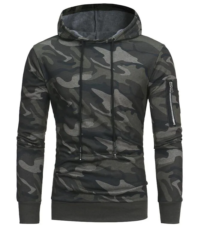 Men's Autumn Long Sleeved Hooded Sweatshirt