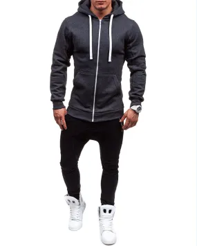 Men's Casual Cotton Hooded Sweatshirt