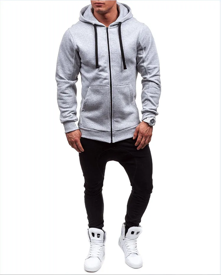 Men's Casual Cotton Hooded Sweatshirt