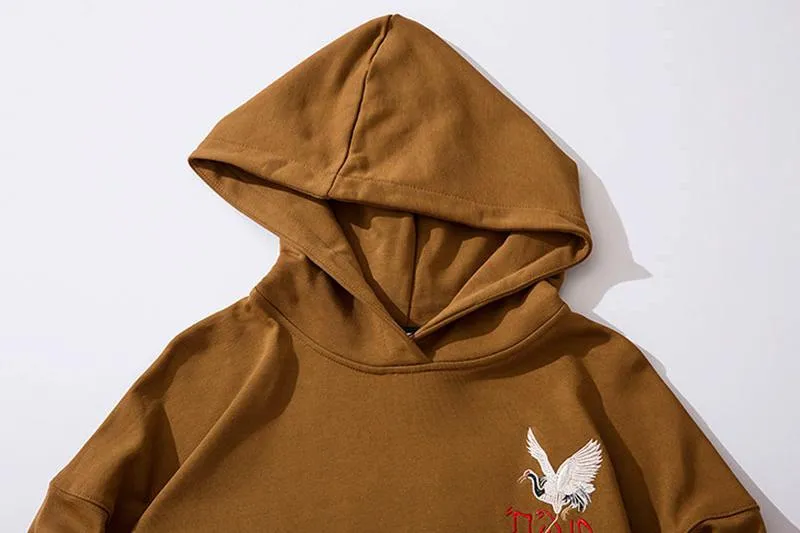 Men's Casual Embroidered Hooded Sweatshirt