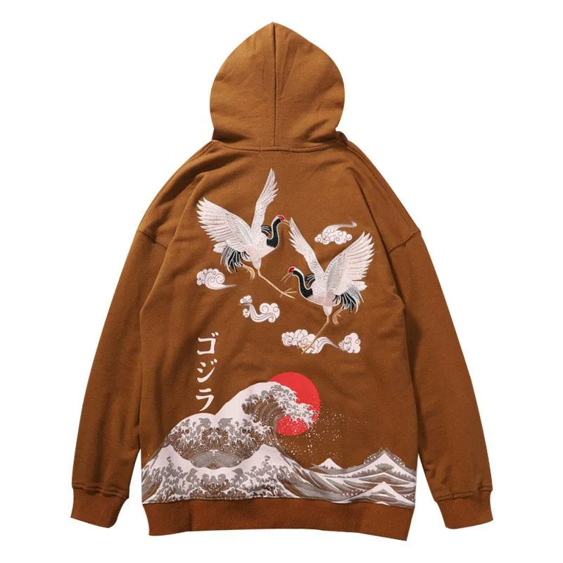 Men's Casual Embroidered Hooded Sweatshirt