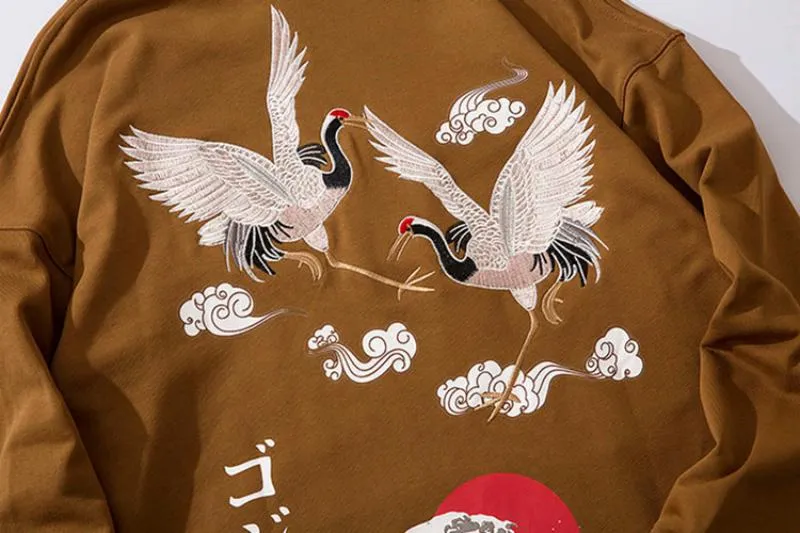 Men's Casual Embroidered Hooded Sweatshirt