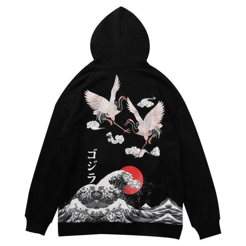 Men's Casual Embroidered Hooded Sweatshirt