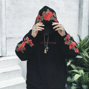 Men's Casual Fleece Embroidered Hoodie "Calmmind"