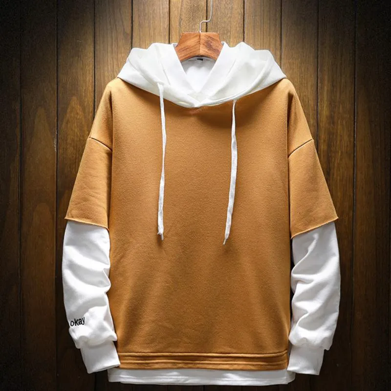 Men's Casual Fleece Hooded Sweatshirt "I’m Okay"