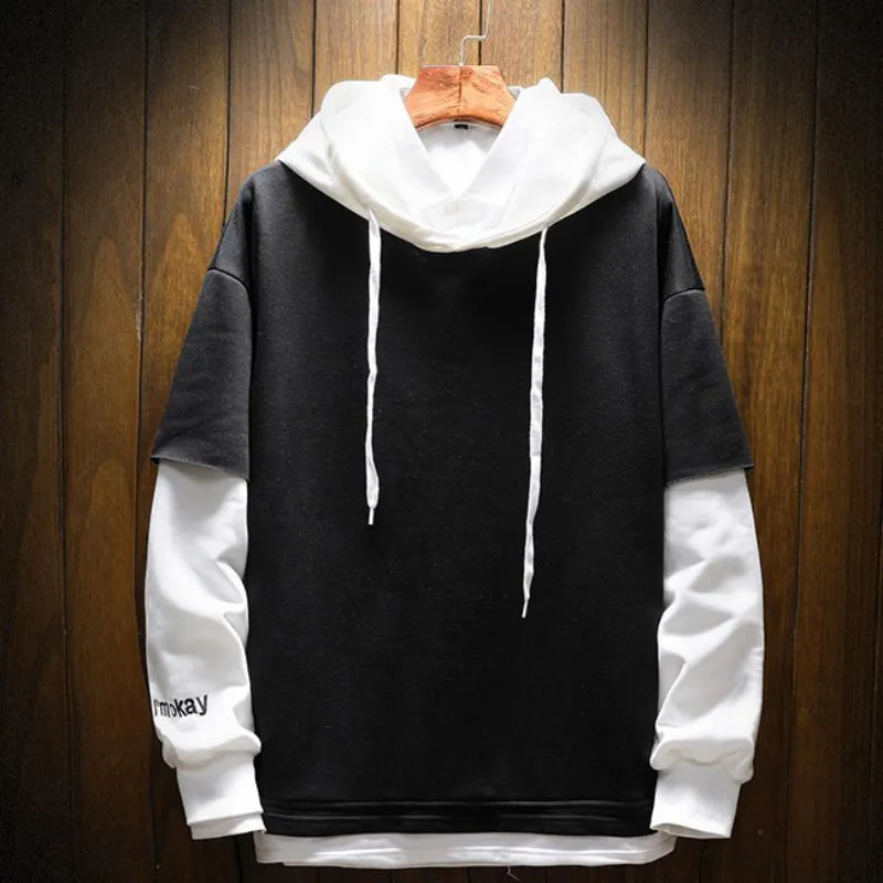 Men's Casual Fleece Hooded Sweatshirt "I’m Okay"