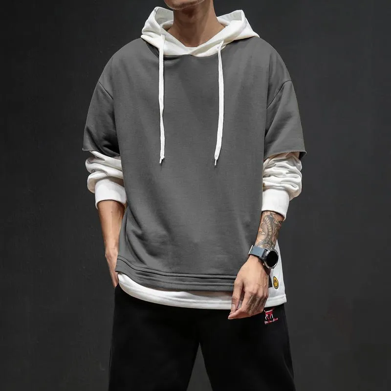 Men's Casual Fleece Hooded Sweatshirt "I’m Okay"