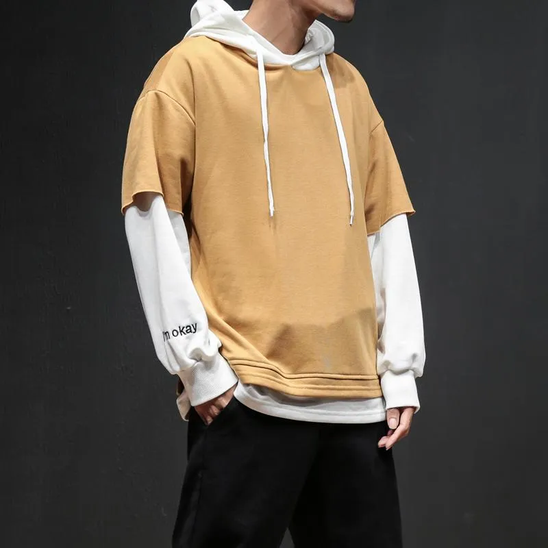 Men's Casual Fleece Hooded Sweatshirt "I’m Okay"
