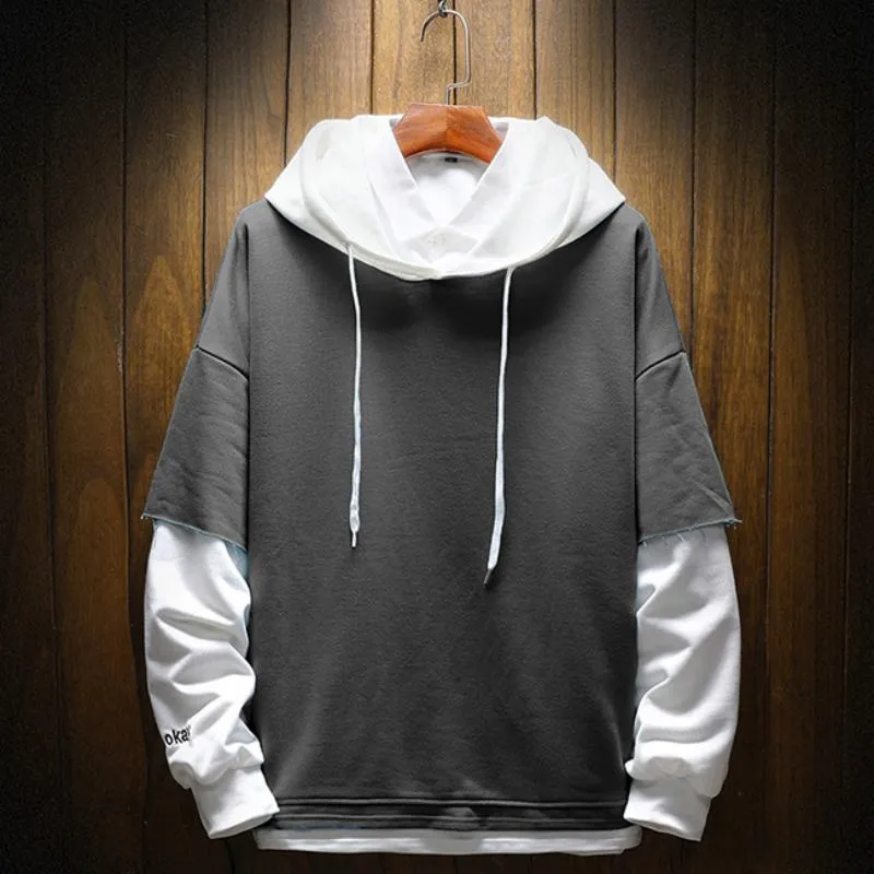 Men's Casual Fleece Hooded Sweatshirt "I’m Okay"