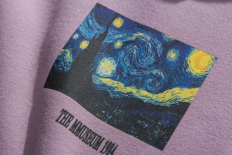 Men's Fleece Hooded Sweatshirt "The Museum 1984"