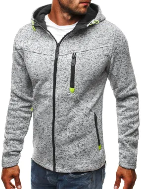 Men's Hooded Sweatshirt With Zipper