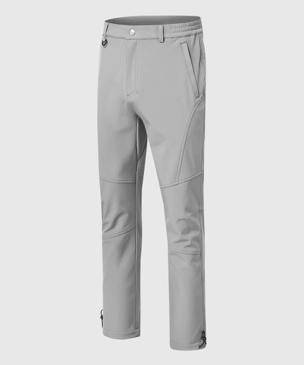 Men's Insulated Outdoor Composite Fleece Lined Hiking Pants