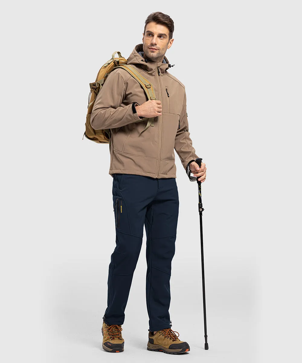 Men's Insulated Outdoor Composite Fleece Lined Hiking Pants