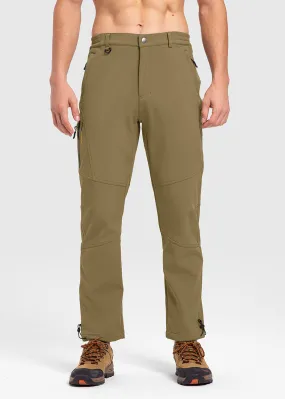 Men's Insulated Outdoor Composite Fleece Lined Hiking Pants