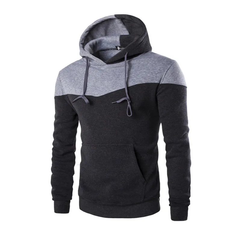 Men's Long Sleeved Hooded Sweatshirt