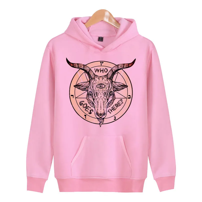 Men's Winter Warm Hoodie "Who Goes There?"