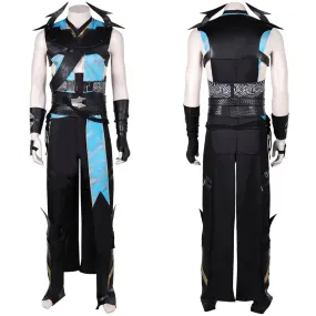 Mortal Kombat Quan Chi Black Outfit Party Carnival Halloween Cosplay Costume