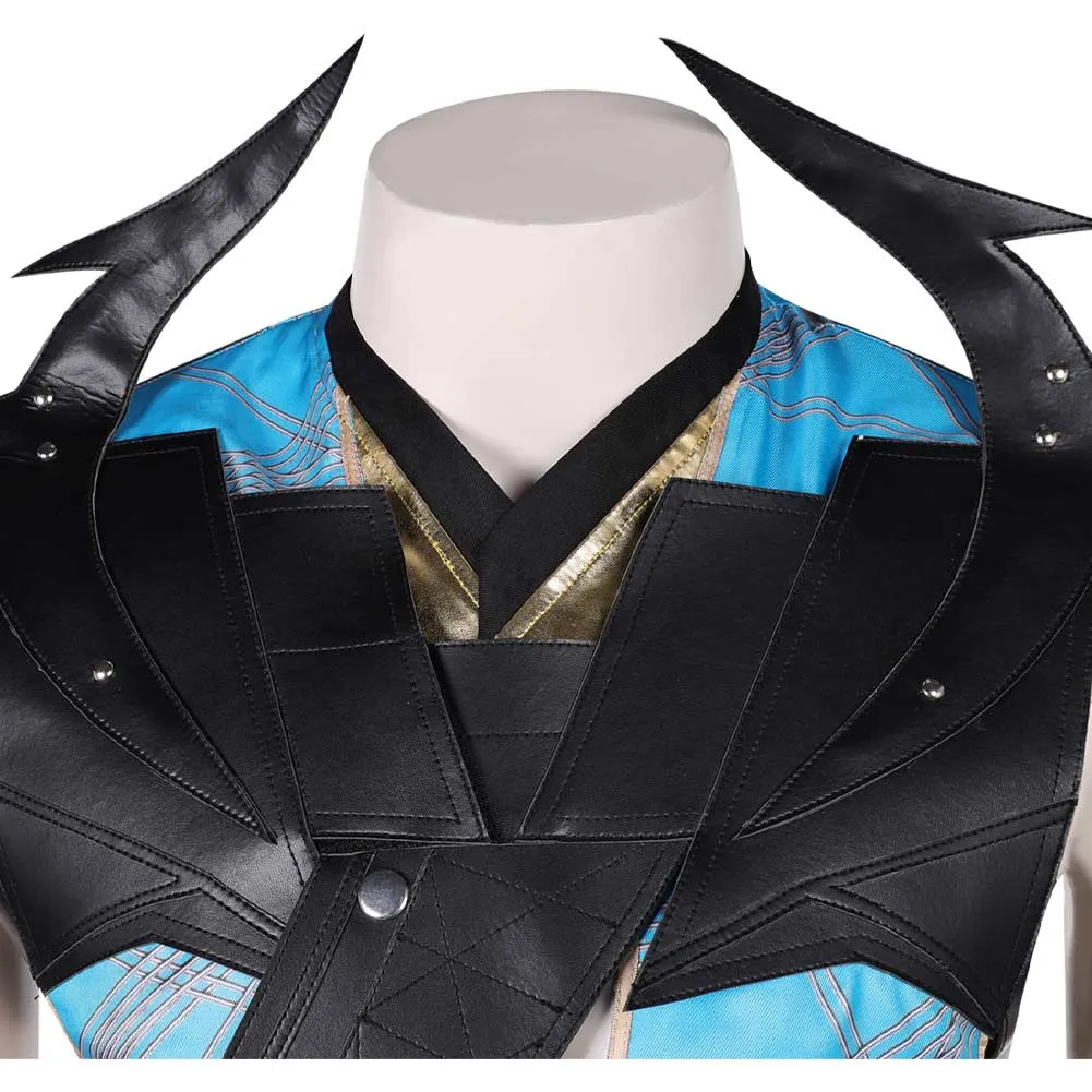 Mortal Kombat Quan Chi Black Outfit Party Carnival Halloween Cosplay Costume