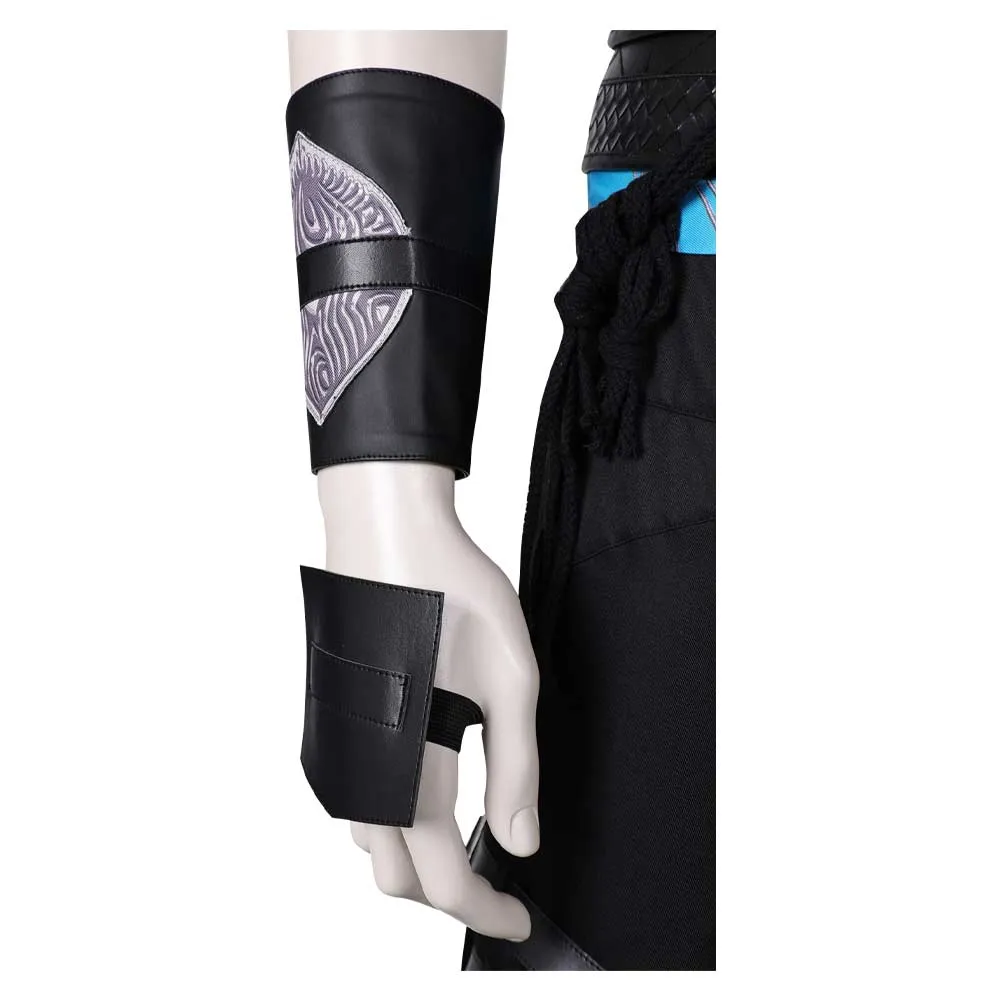 Mortal Kombat Quan Chi Black Outfit Party Carnival Halloween Cosplay Costume