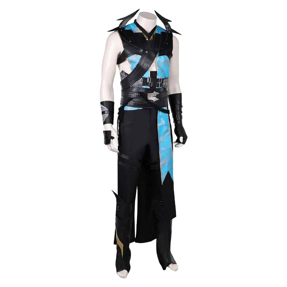 Mortal Kombat Quan Chi Black Outfit Party Carnival Halloween Cosplay Costume