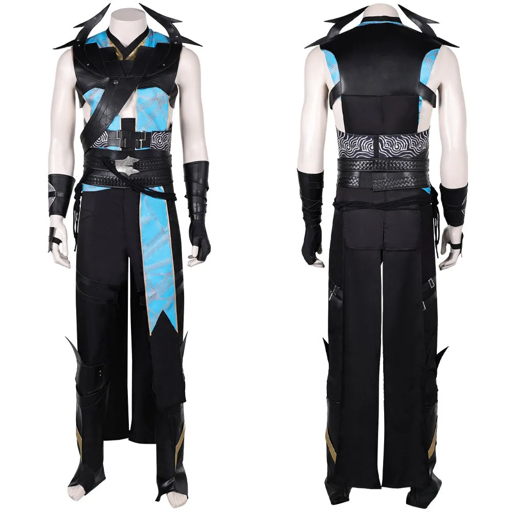 Mortal Kombat Quan Chi Black Outfit Party Carnival Halloween Cosplay Costume