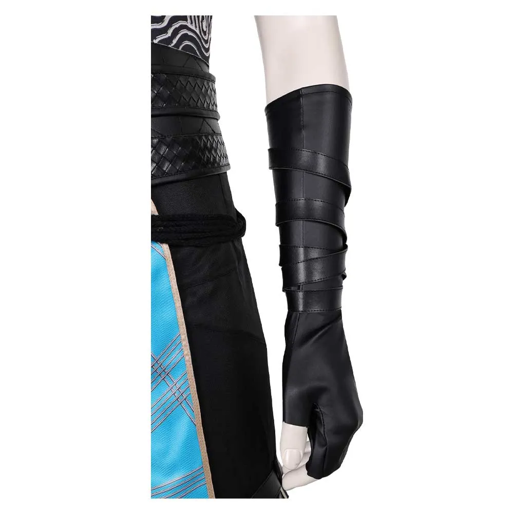 Mortal Kombat Quan Chi Black Outfit Party Carnival Halloween Cosplay Costume