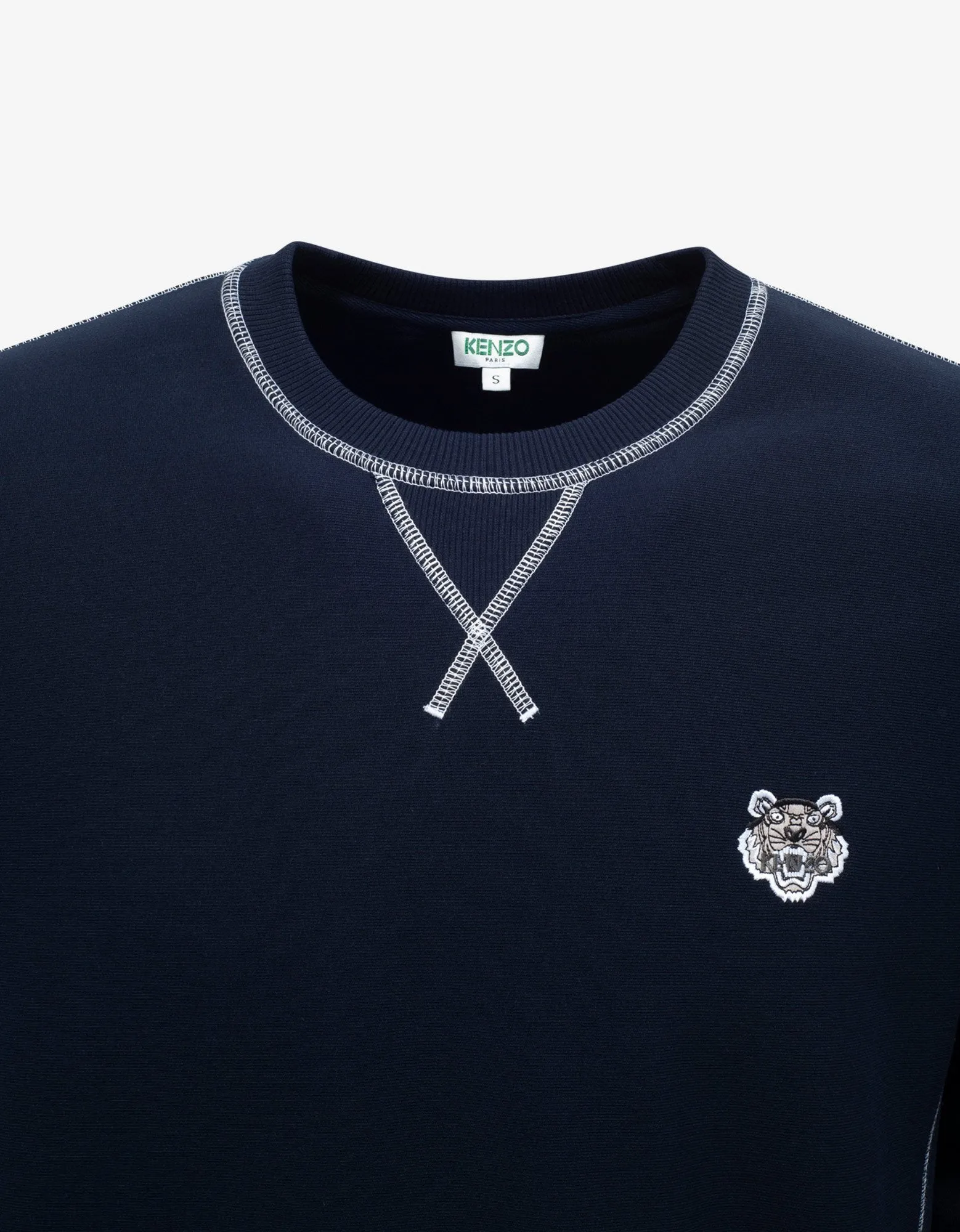 Navy Blue Tiger Crest Sweatshirt