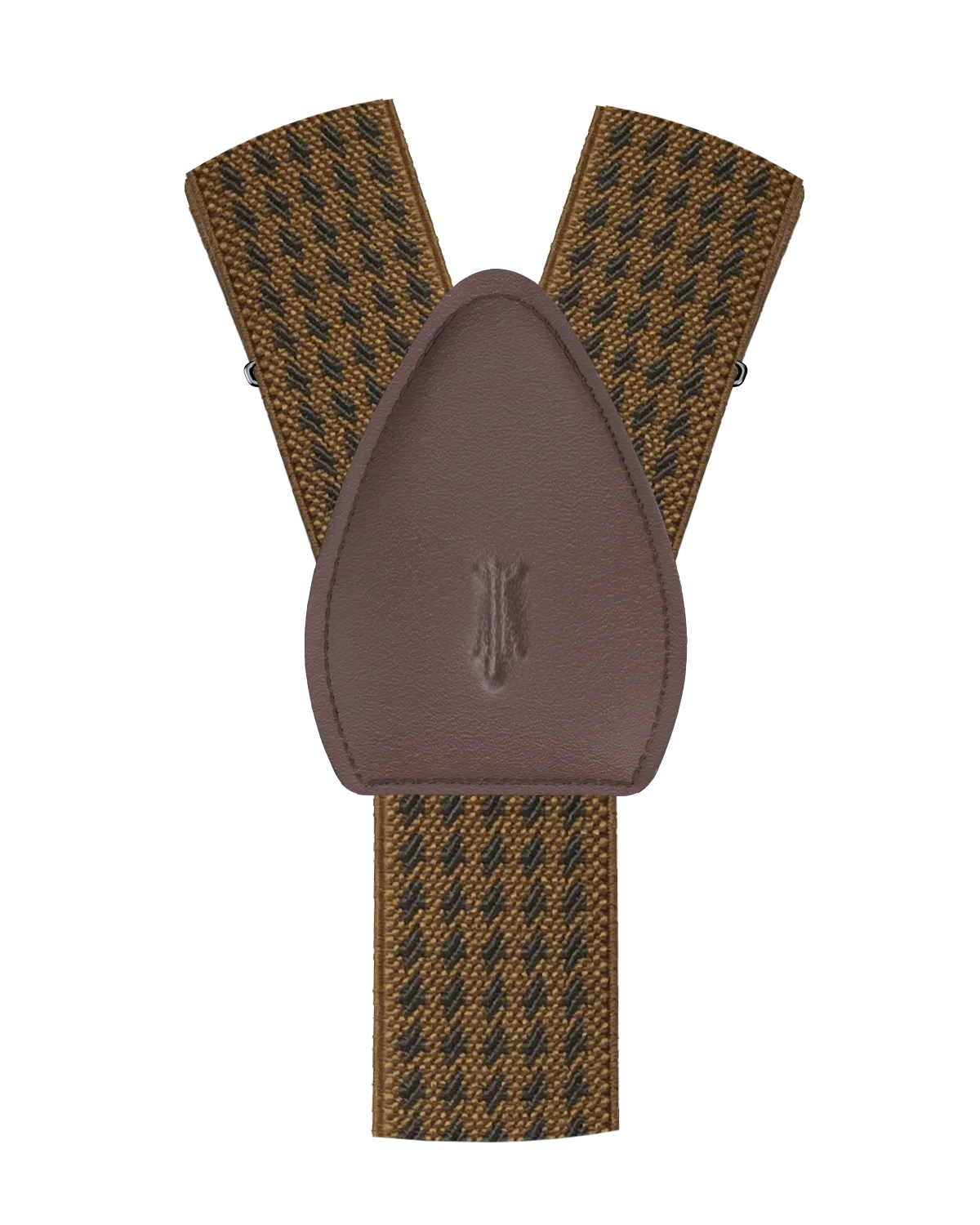 Newbold Houndstooth Coffee/Brown Shirttail Garters