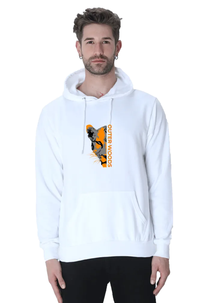 Outer Woods Men's Cheetah Printed Hooded Sweatshirt