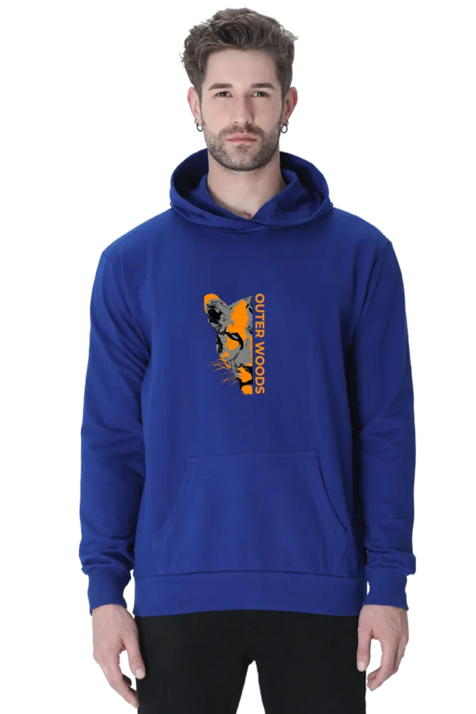 Outer Woods Men's Cheetah Printed Hooded Sweatshirt
