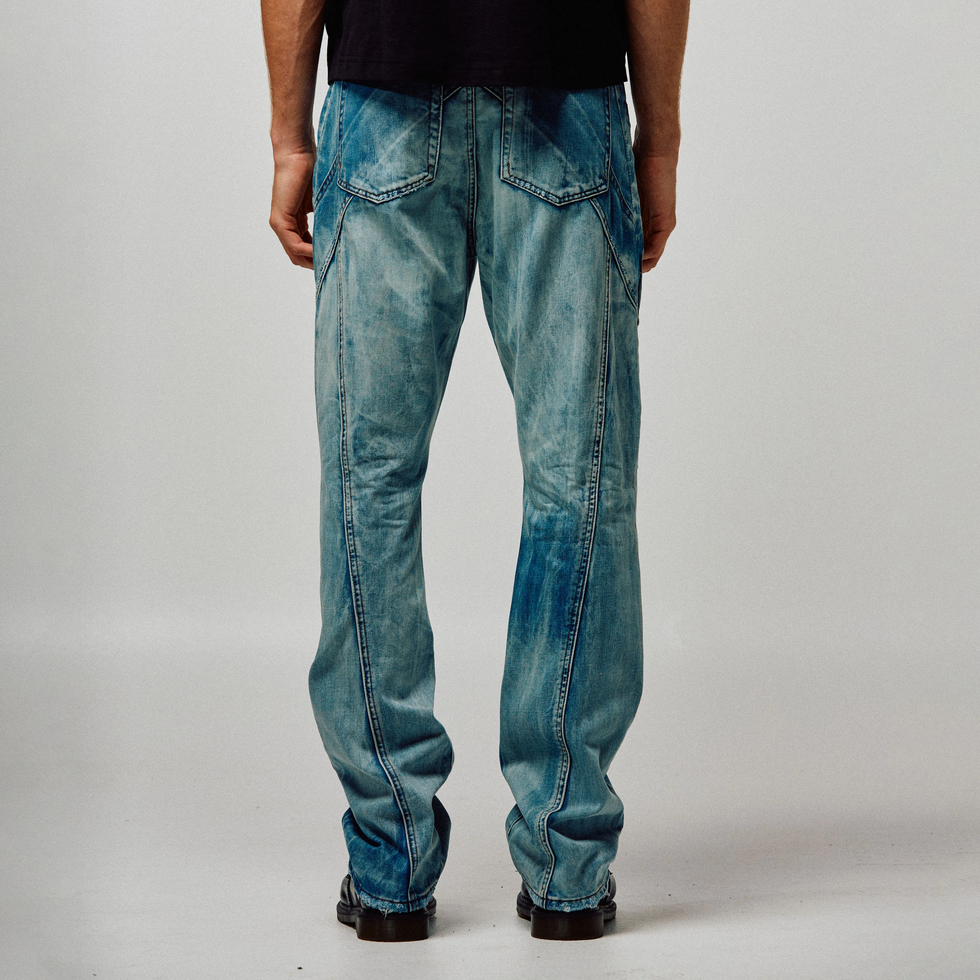 Panel Wash Denim Blue