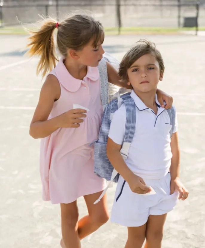 Pink French Terry Tennis Dress