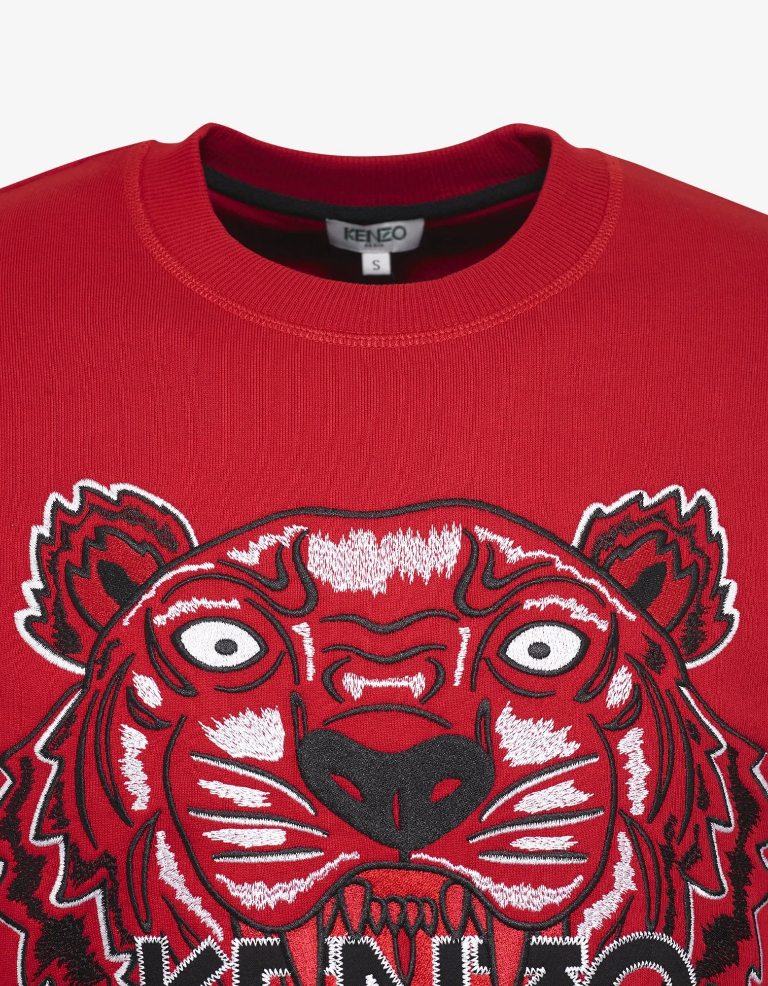 Red Tiger Embroidery Sweatshirt